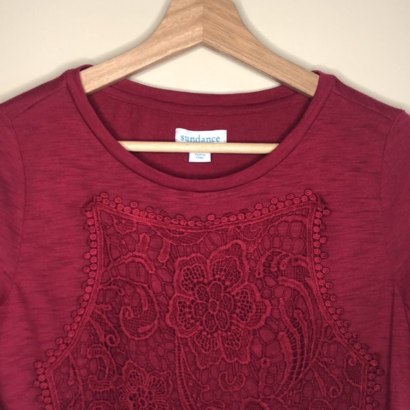 Sundance long sleeve lace front shirt - Picture 2 of 8